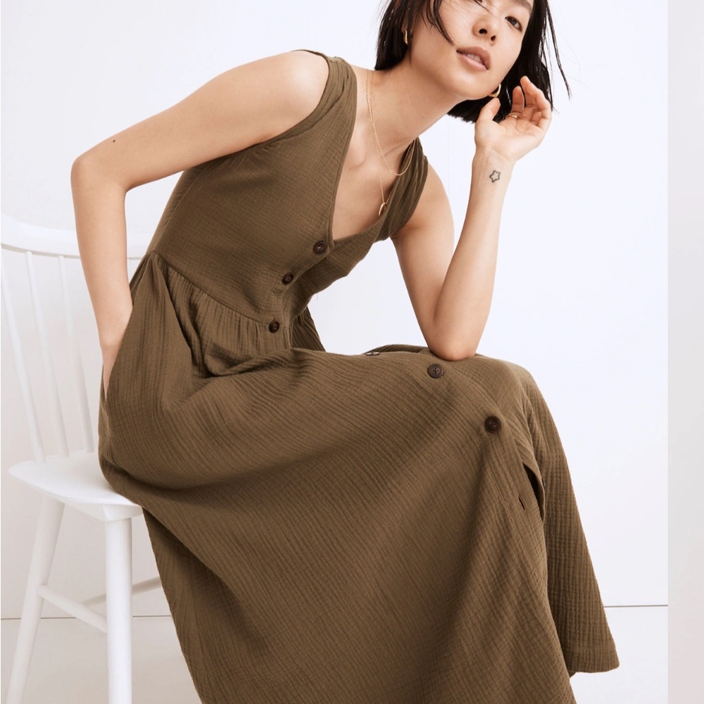 Madewell Olive Maxi Dress
